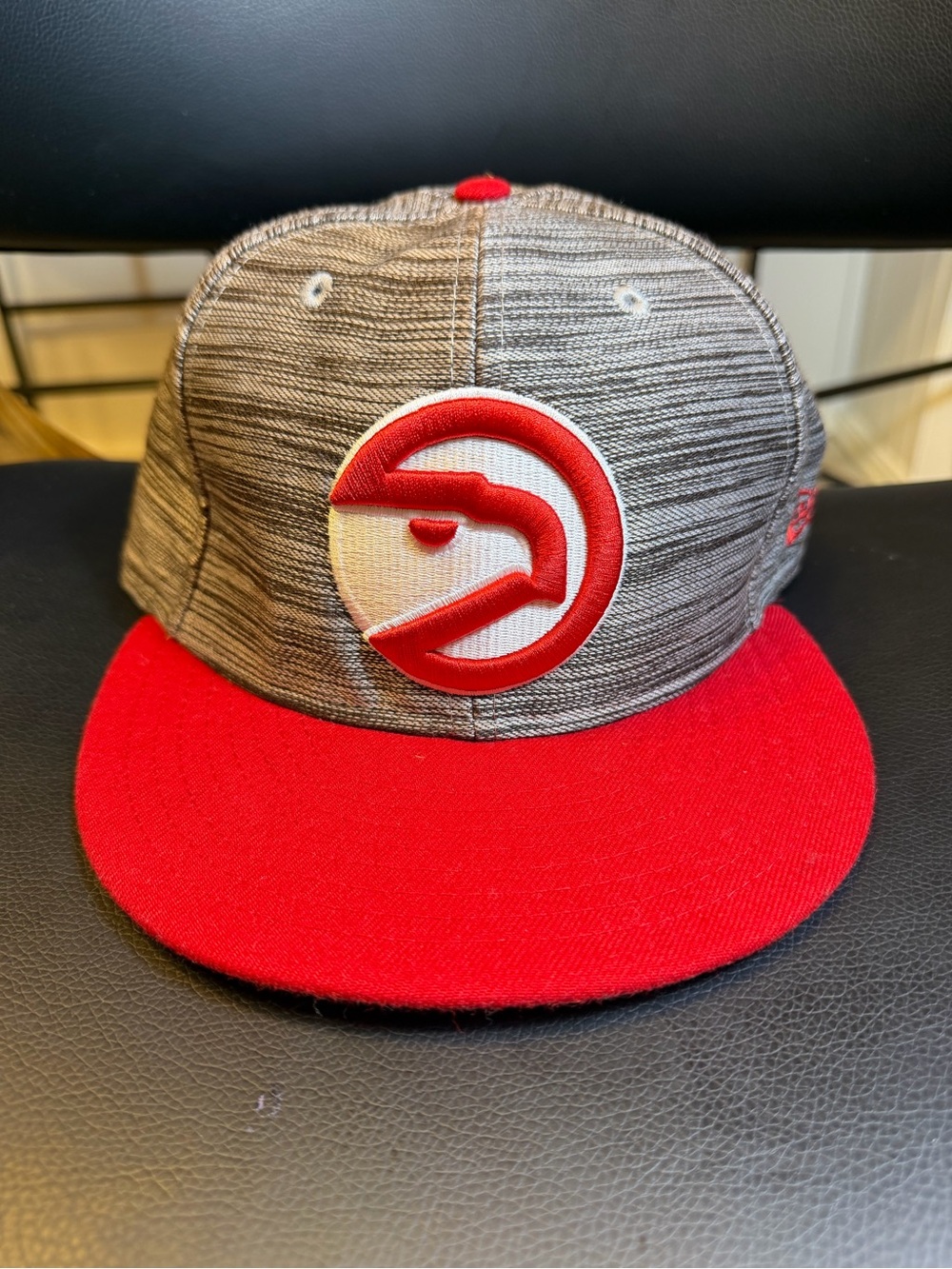Atlanta Hawks Hat Snapback New Era 9Fifty Gray Red NBA Hardwood Classics Men